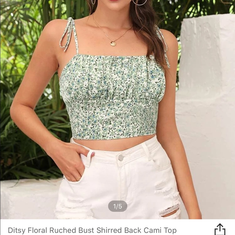 shein floral cami top